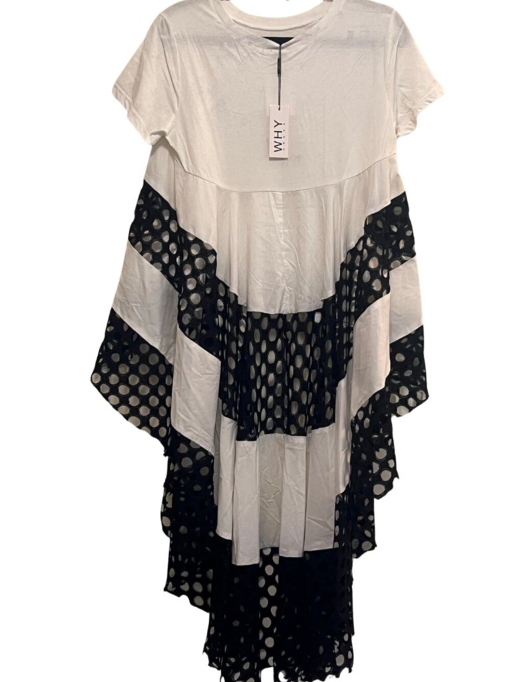 WHY Black & White Top - Picture 3 of 3